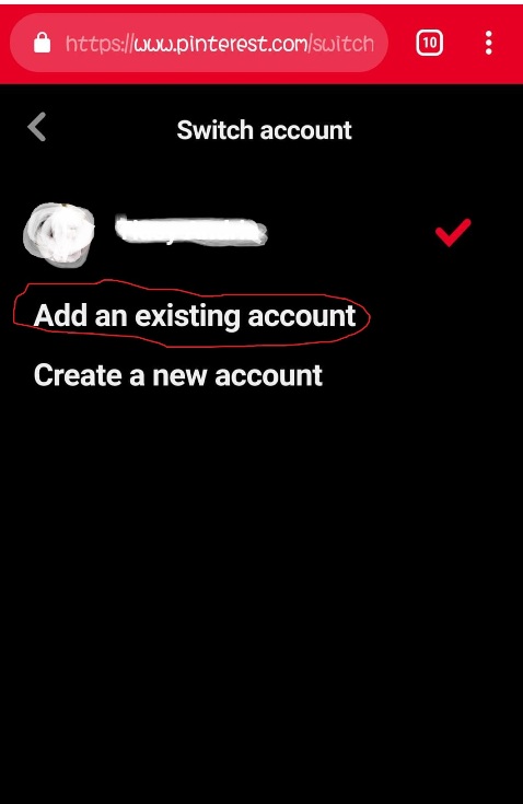 add existing or creating account